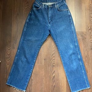 Vintage wranglers jeans, high-waisted straight-leg